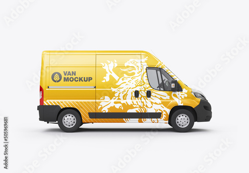 Comercial Panel Van Mockup