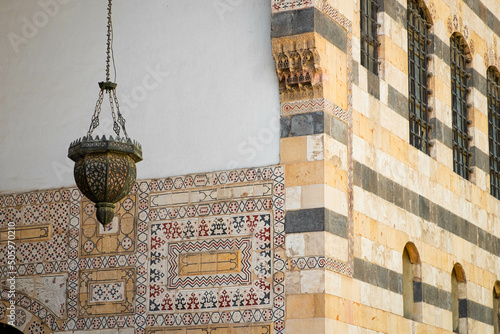 Damascus, Syria -May, 2022: Inside the historical landmark and museum, Al Azem Palace of Damascus, Syria