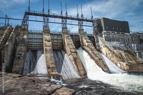 Hydroelectricity dam in Quebec province  photo