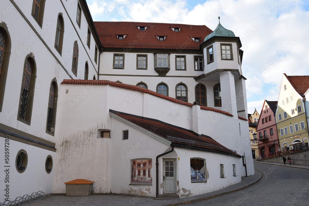 Obraz premium benediktiner kloster in füssen, bayern, deutschland 