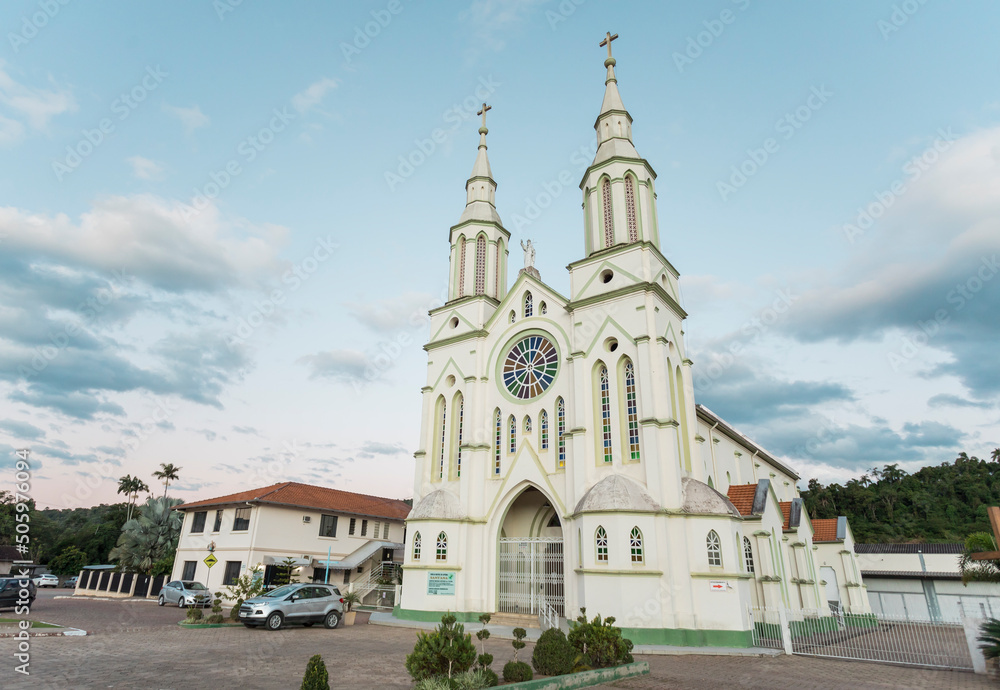 Igreja Matriz Sant'Ana in the city of Apiuna in Santa Catarina