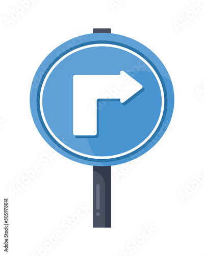 arrow right signal traffic