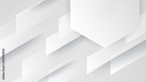 Grey white corporate abstract background with golden lines