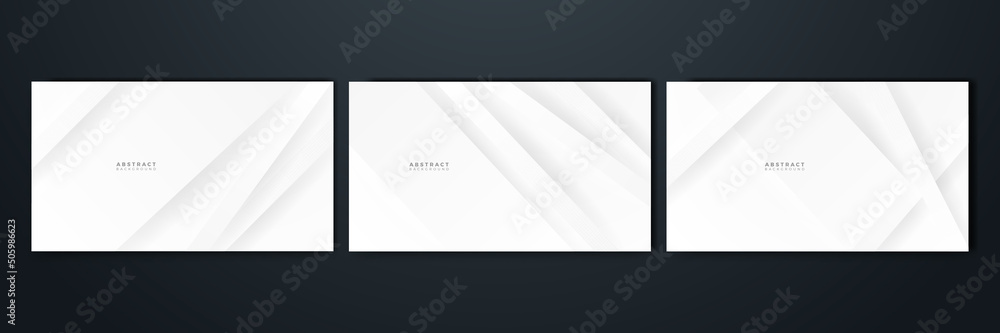 Abstract grey hi-tech polygonal corporate white grey gray background. Vector stripes minimal light design