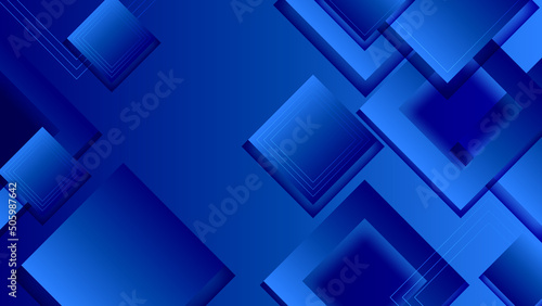 Dark blue geometric shapes abstract background geometry shine and layer element vector for presentation design. Suit for business, corporate, institution, party, festive, seminar, and talks.