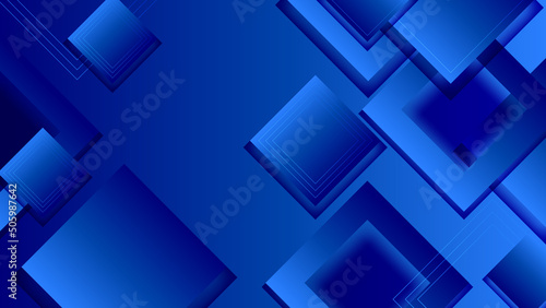 Dark blue geometric shapes abstract background geometry shine and layer element vector for presentation design. Suit for business  corporate  institution  party  festive  seminar  and talks.