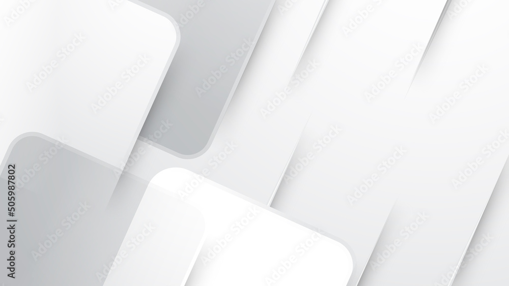 White abstract background vector, circle line wave abstract background for presentation White abstract background vector, circle line wave abstract background for presentation