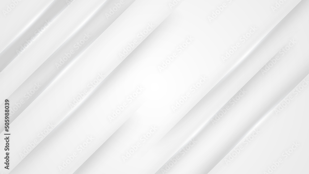 Fototapeta premium Abstract white line shape with futuristic concept background
