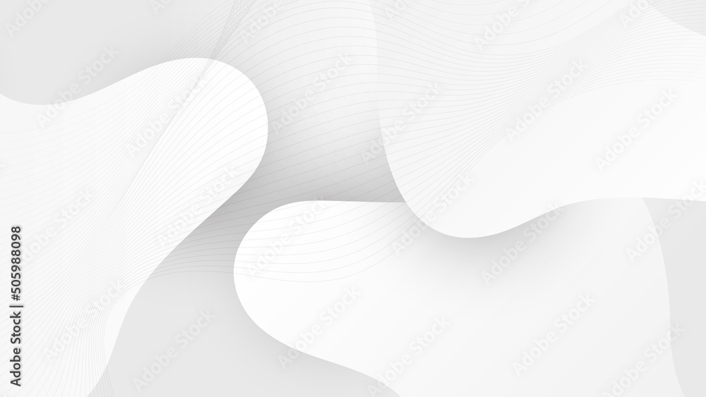 White abstract background banner. Gray line with white architecture futuristic background minimal concept vector illustration subtle design. White abstract background banner. Gray line with white architecture futuristic background minimal concept vector illustration subtle design.