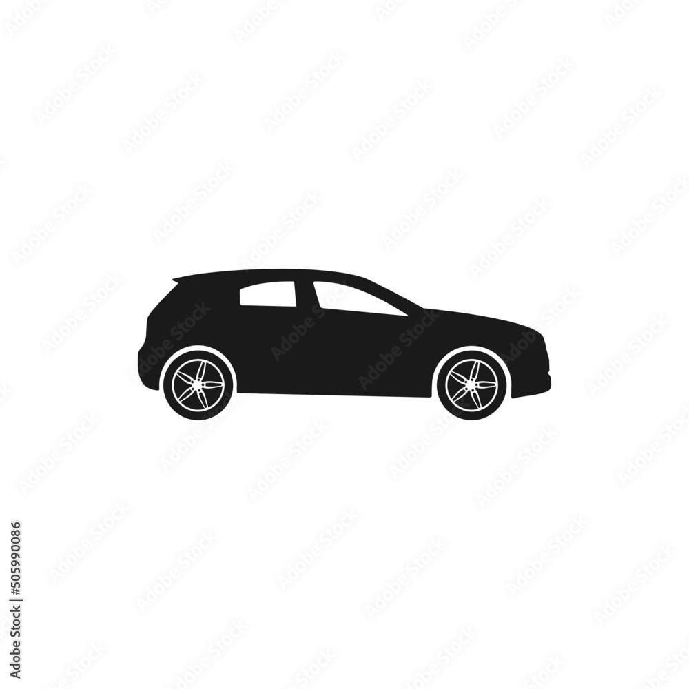 The Best SUV Car Silhouette Illustration Image Vector High Quality. Sport Utility Vehicle Silhouette Vector