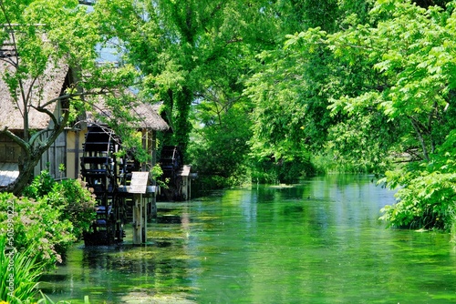 水車のある安曇野の原風景