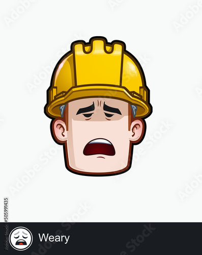 Construction Worker - Expressions - Weary