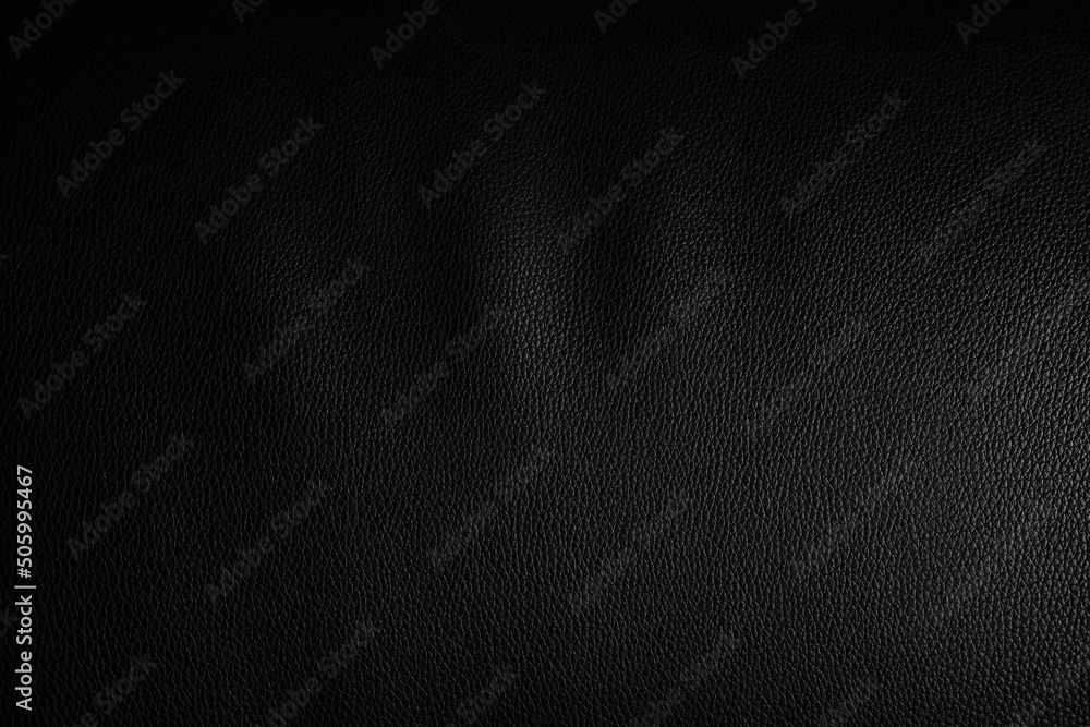 Abstract Black leather for background.