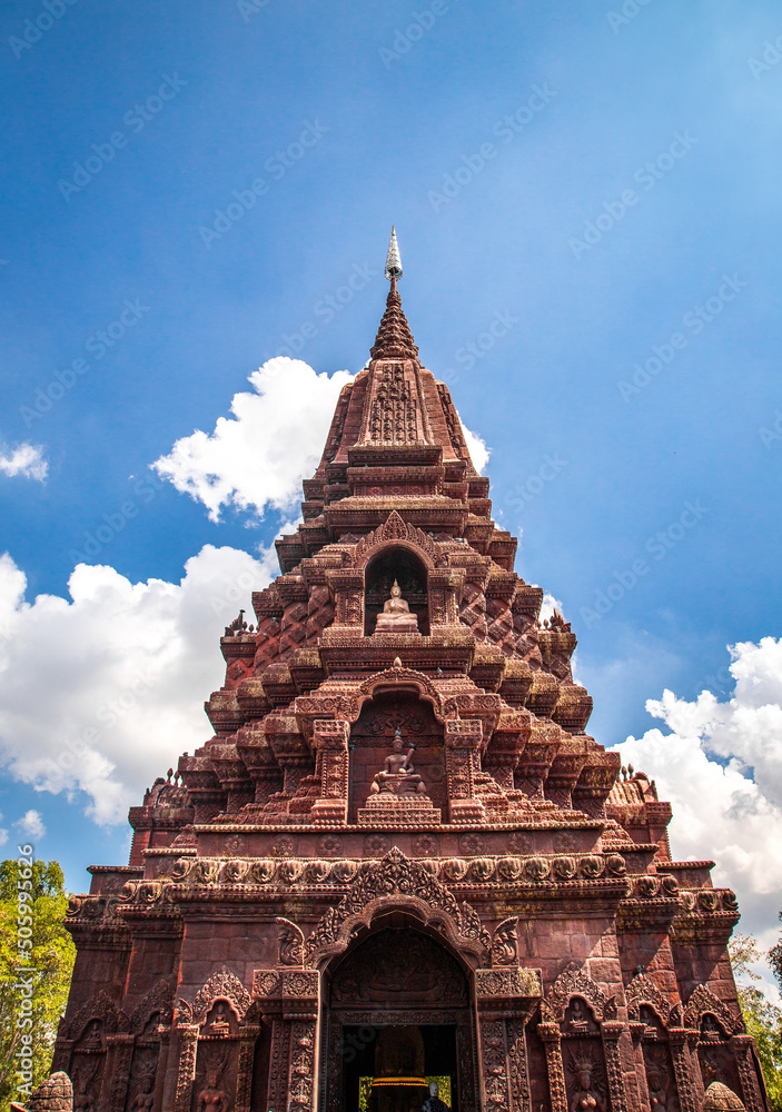 Wat Huai Kaeo or Wat Huay Kaew pagoda temple in Lopburi,Thailand