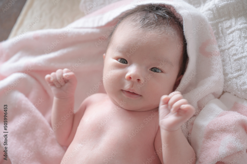 入浴後の赤ちゃん 入浴後の赤ちゃん