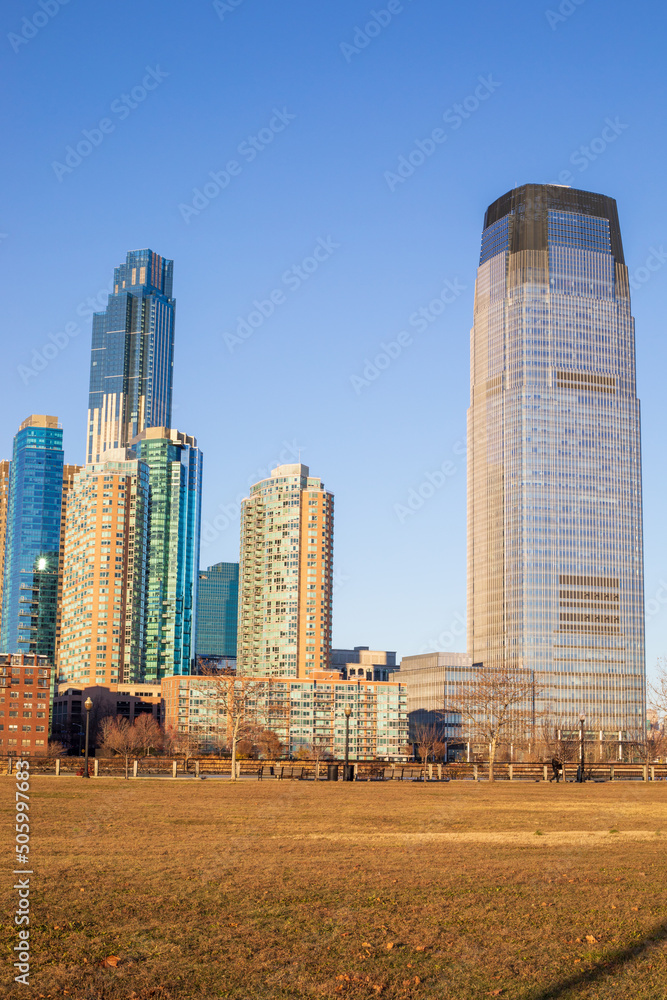 Φωτογραφία Jersey City, New Jersey, USA - December 22 2021: Jersey City skyline