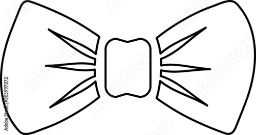 Fotografia, Obraz Tie bow icon in flat style