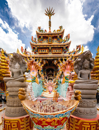 Chao Pho Nakharat Shrine or Chao Por Nakarat Chansen chinese temple in Nakhon Sawan, Thailand photo