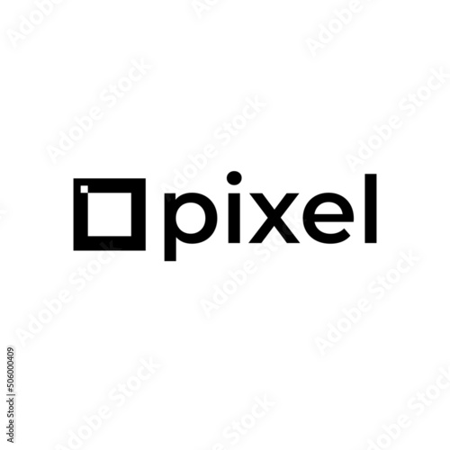 square Pixel corporate modern logo 