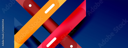 Background overlapping lines. Dynamic lines abstract wallpaper. Straight lines composition vector illustration for wallpaper banner background or landing page