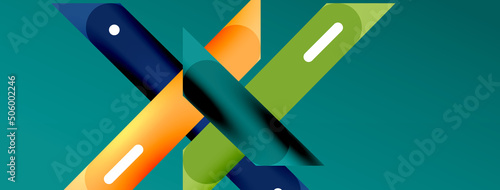 Background overlapping lines. Dynamic lines abstract wallpaper. Straight lines composition vector illustration for wallpaper banner background or landing page