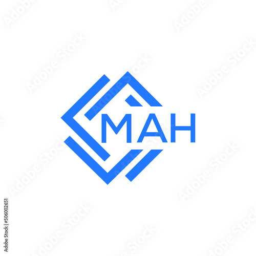 MAH technology letter logo design on white background. MAH creative initials technology letter logo concept. MAH technology letter design. 