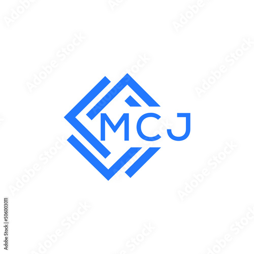 MGJ technology letter logo design on white  background. MGJ creative initials technology letter logo concept. MGJ technology letter design.
 photo