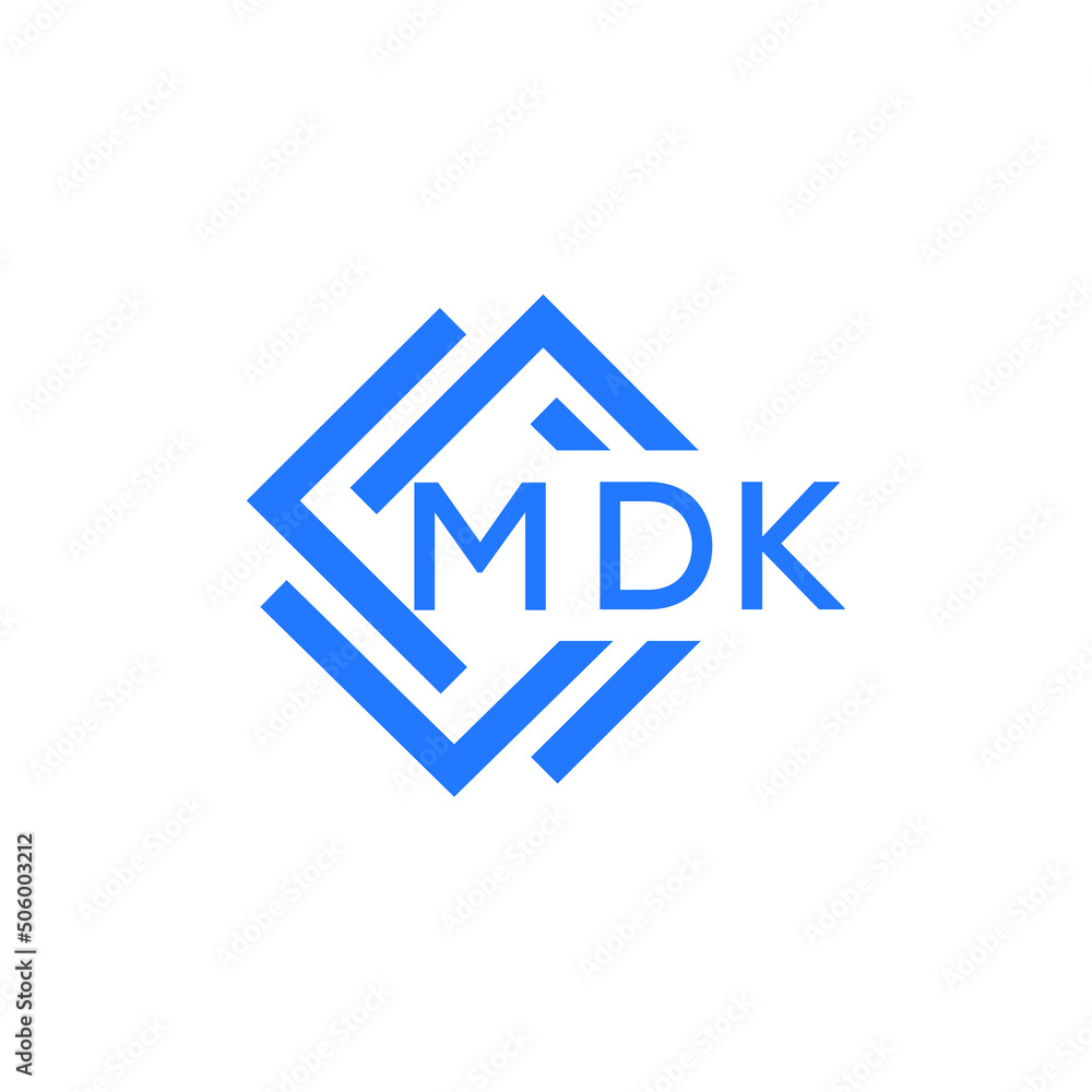 MDK technology letter logo design on white  background. MDK creative initials technology letter logo concept. MDK technology letter design.
