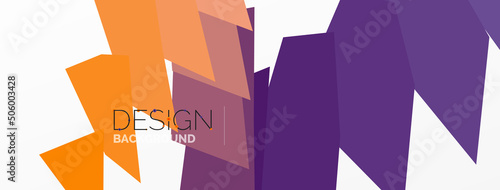 Background colorful shapes template. Wallpaper for concept of AI technology, blockchain, communication, 5G, science, business and technology