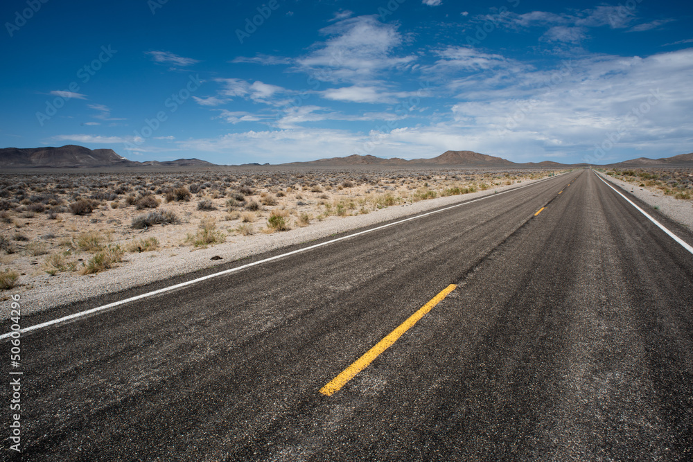 Midday Heat on the Extraterrestrial Highway near Rachel, Nevada