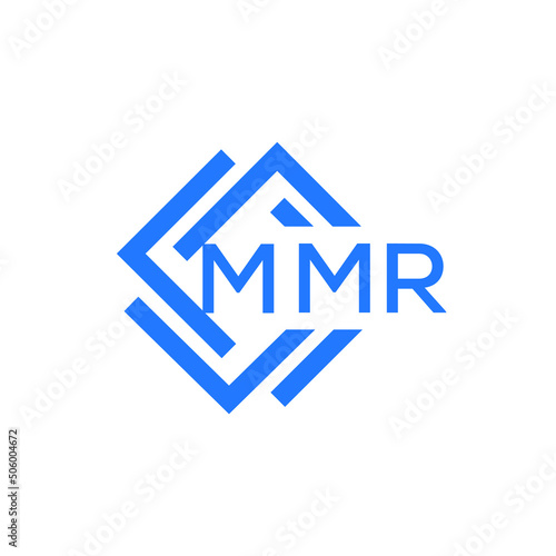 MMR technology letter logo design on white  background. MMR creative initials technology letter logo concept. MMR technology letter design.
 photo