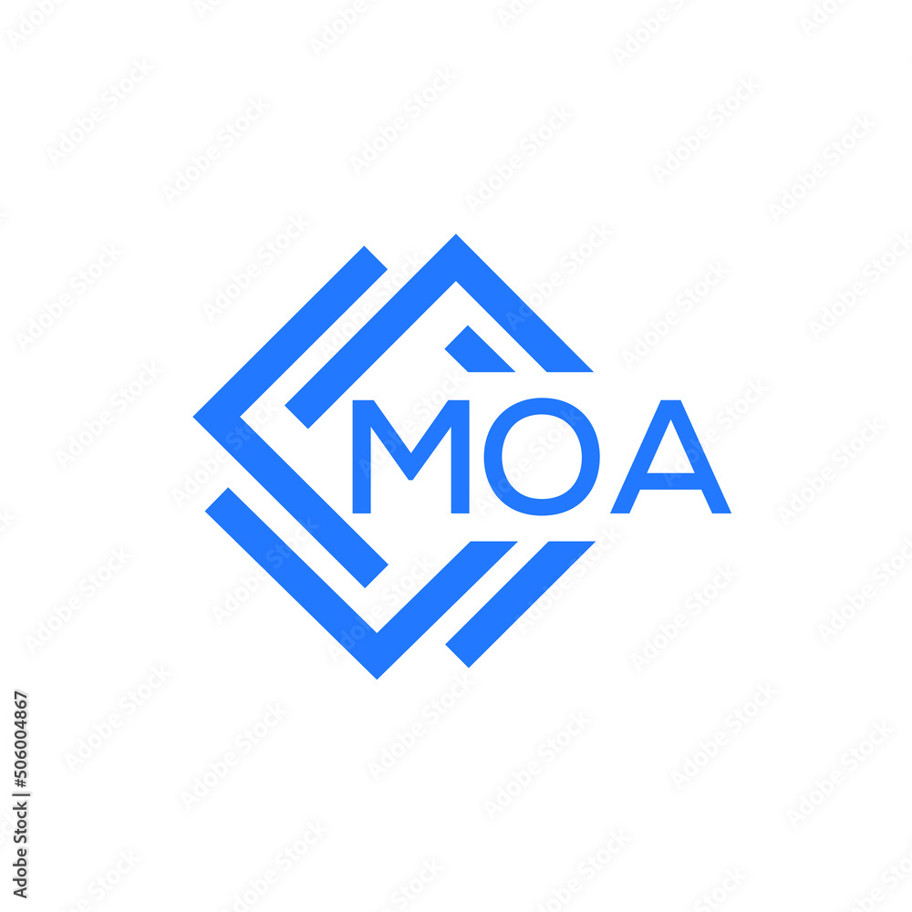 MOA technology letter logo design on white background. MOA creative initials technology letter logo concept. MOA technology letter design. MOA technology letter logo design on white background. MOA creative initials technology letter logo concept. MOA technology letter design.