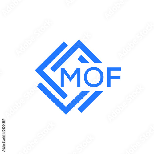 MOF technology letter logo design on white  background. MOF creative initials technology letter logo concept. MOF technology letter design.