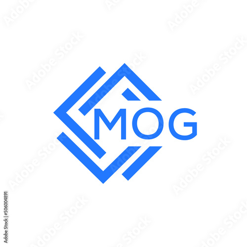 MOG technology letter logo design on white background. MOG creative initials technology letter logo concept. MOG technology letter design.