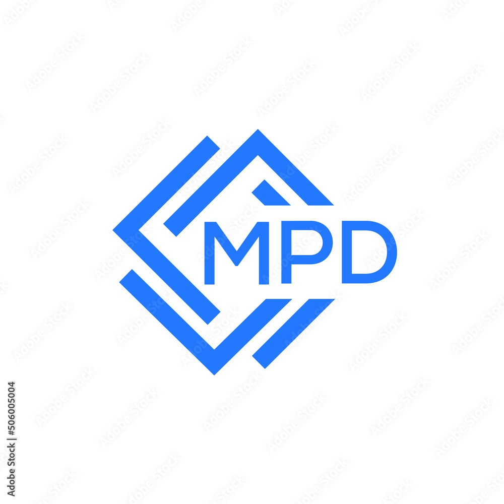 MPD technology letter logo design on white  background. MPD creative initials technology letter logo concept. MPD technology letter design.