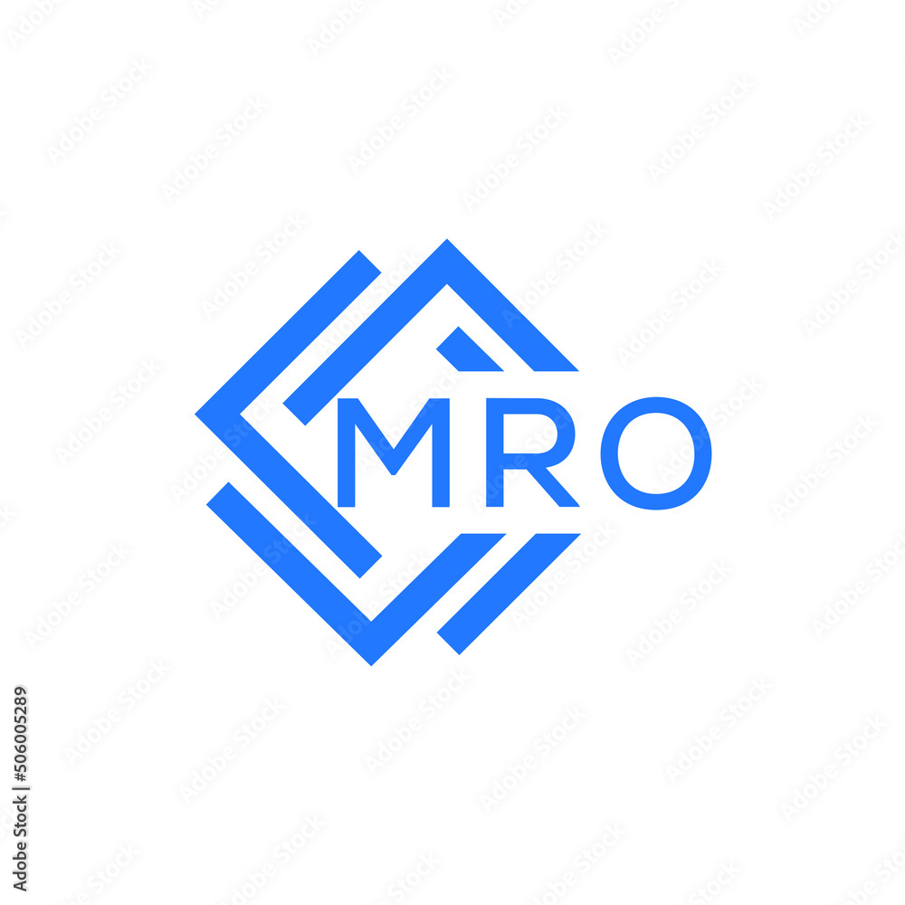 MRO technology letter logo design on white  background. MRO creative initials technology letter logo concept. MRO technology letter design.
 - obrazy, fototapety, plakaty 