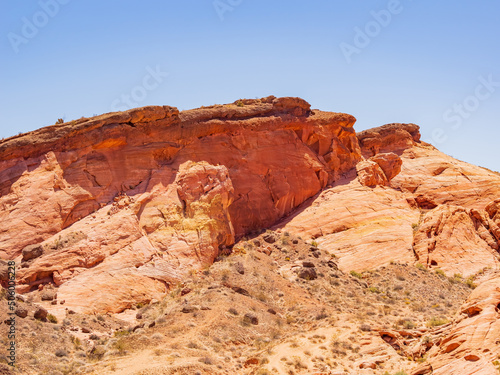 Sunny view of the Firewave of Valley of Fire State Park