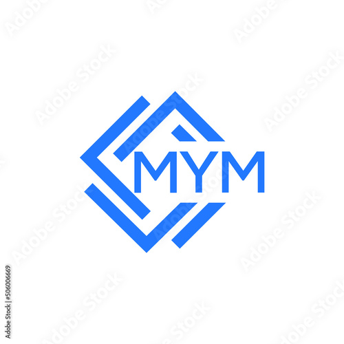 MYM technology letter logo design on white background. MYM creative initials technology letter logo concept. MYM technology letter design.