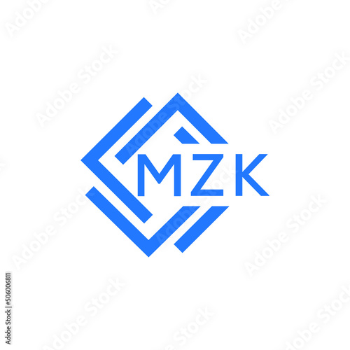 MZK technology letter logo design on white background. MZK creative initials technology letter logo concept. MZK technology letter design.
