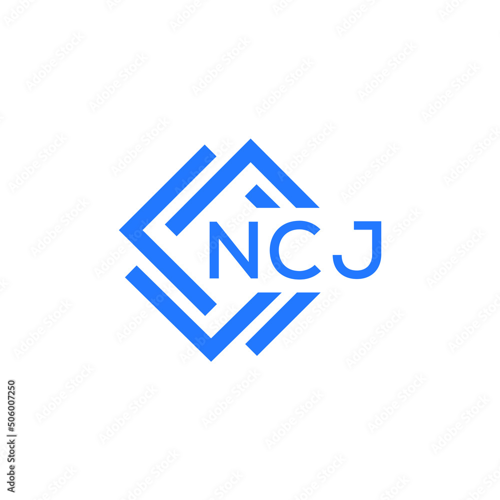 NCJ technology letter logo design on white background. NCJ creative initials technology letter logo concept. NCJ technology letter design. NCJ technology letter logo design on white background. NCJ creative initials technology letter logo concept. NCJ technology letter design.