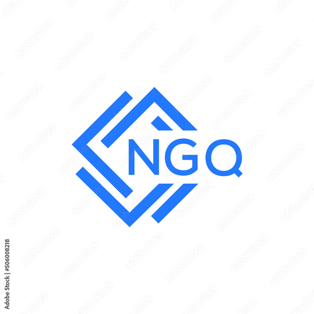 NGQ technology letter logo design on white  background. NGQ creative initials technology letter logo concept. NGQ technology letter design.
