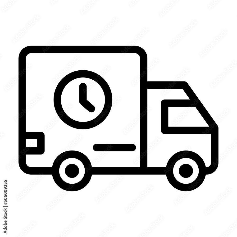 delivery line icon delivery line icon