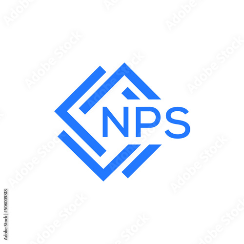 NPS technology letter logo design on white  background. NPS creative initials technology letter logo concept. NPS technology letter design.
