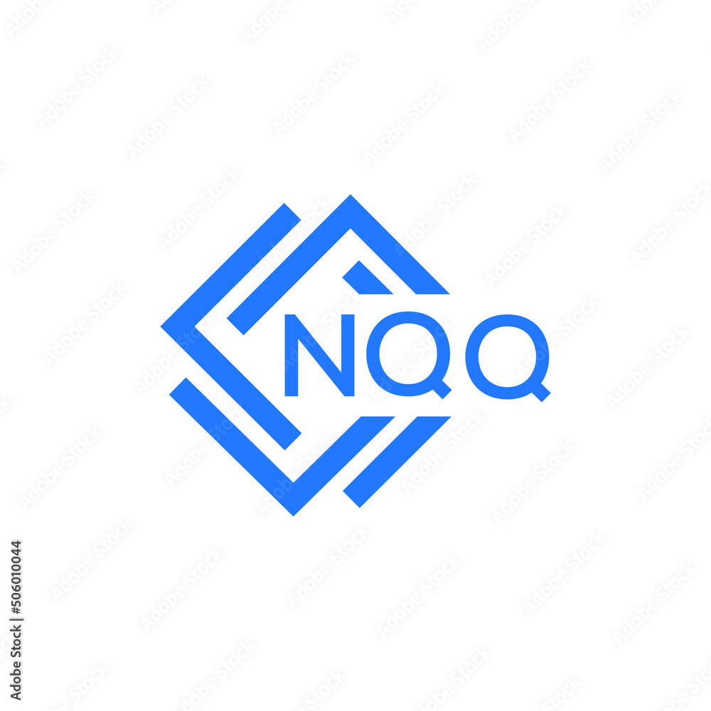 NQQ technology letter logo design on white  background. NQQ creative initials technology letter logo concept. NQQ technology letter design.
