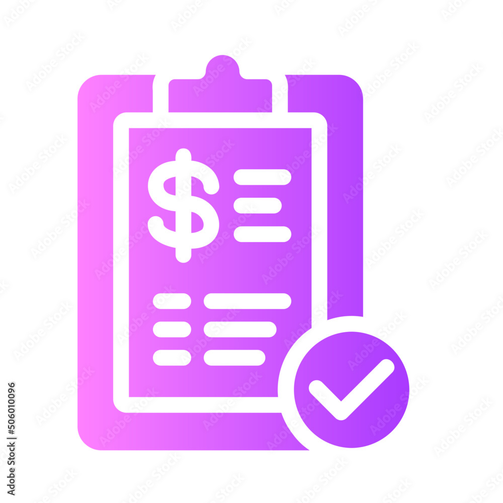 invoice gradient icon invoice gradient icon