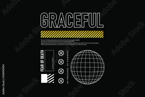 Creative streetwear concept vector graphic design