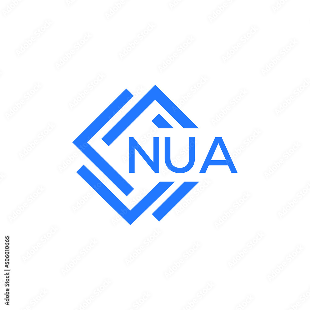 NUA technology letter logo design on white background. NUA creative initials technology letter logo concept. NUA technology letter design. NUA technology letter logo design on white background. NUA creative initials technology letter logo concept. NUA technology letter design.