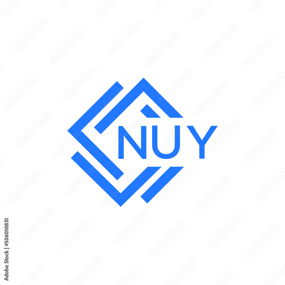 NUY technology letter logo design on white background. NUY creative initials technology letter logo concept. NUY technology letter design. NUY technology letter logo design on white background. NUY creative initials technology letter logo concept. NUY technology letter design.