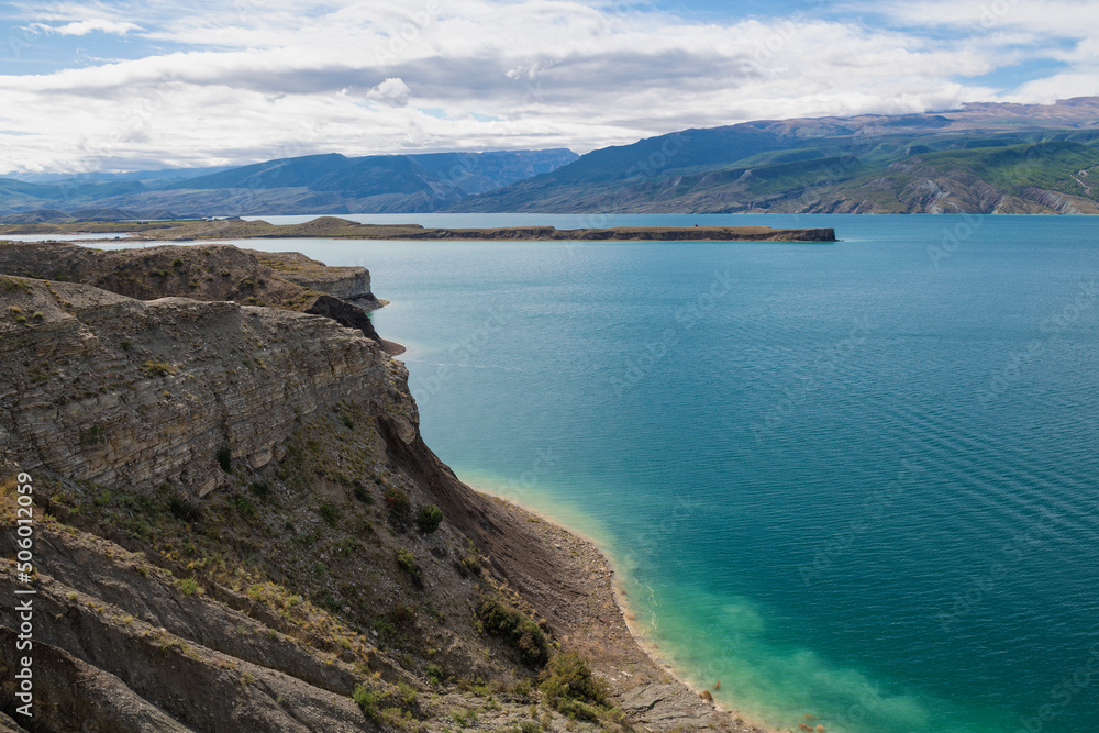 September day on the Sulak reservoir. The Republic of Dagestan. Russia September day on the Sulak reservoir. The Republic of Dagestan. Russia