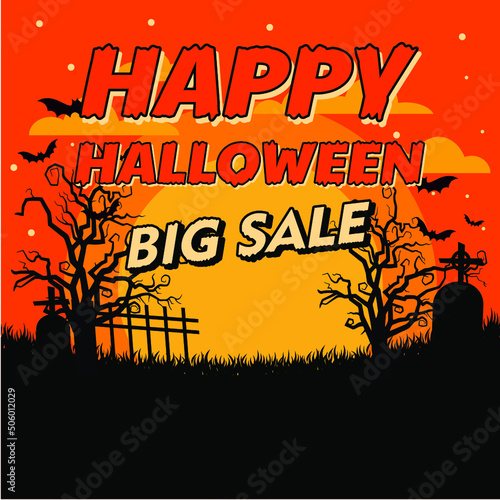 halloween party flyer sale